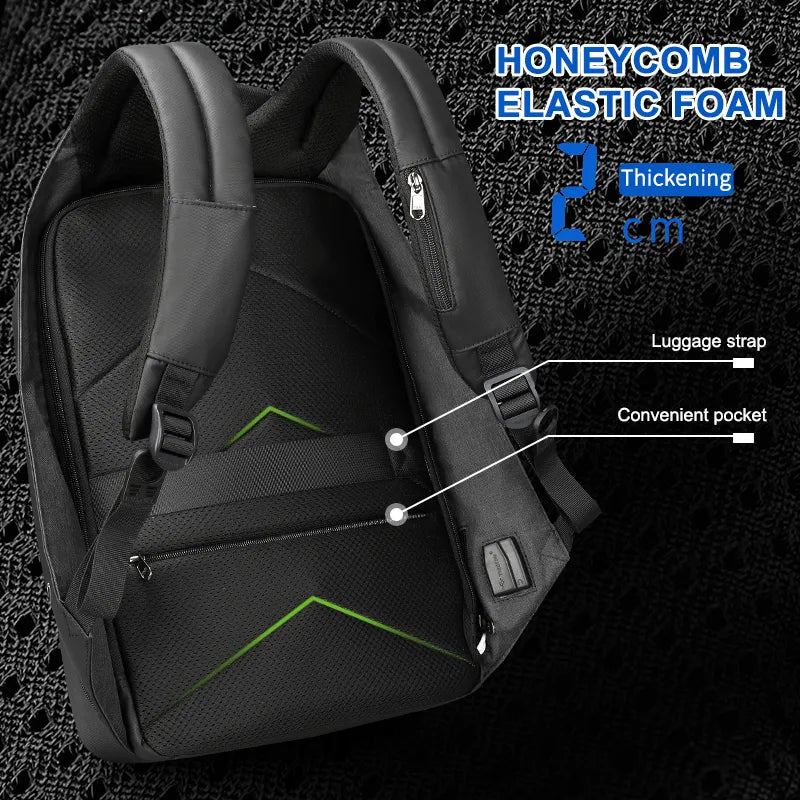 "Ultimate Protection Backpack: Anti-Theft Travel Bag with Lifetime Warranty for 14-15.6-inch Laptops"